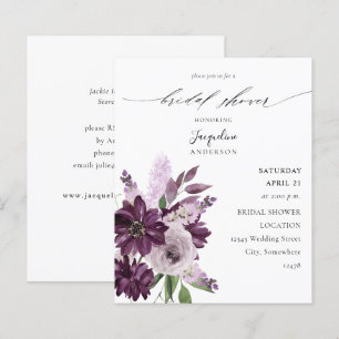 Budget Lila & Lavendel Blommig Bröllopsfest