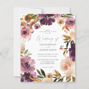 Budget Lila & Rosa Blommigt Bröllop
