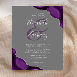 Budget Lila Silver Agate Grått Bröllop