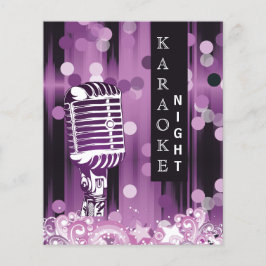 Budget Lila Sweet 16 Karaoke-inbjudan