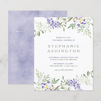 Budget Lila Watercolor Wisteria Möhippa