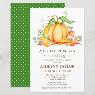 Budget Liten Pumpa Baby Shower