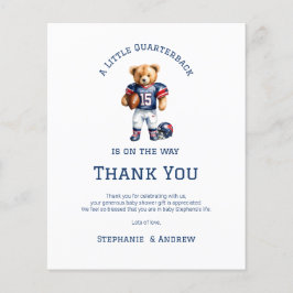 Budget Liten Quarterback På Väg Baby Shower