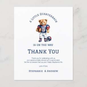 Budget Liten Quarterback På Väg Baby Shower