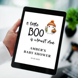 Budget Little Boo Halloween Baby Shower Välkommen Poster