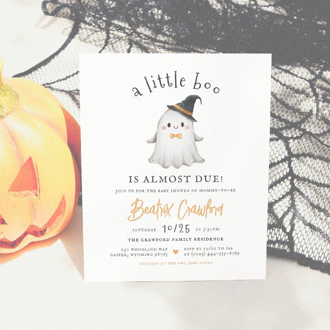 Budget Little Boo Halloween Boy Shower (Skapare uppladdad)
