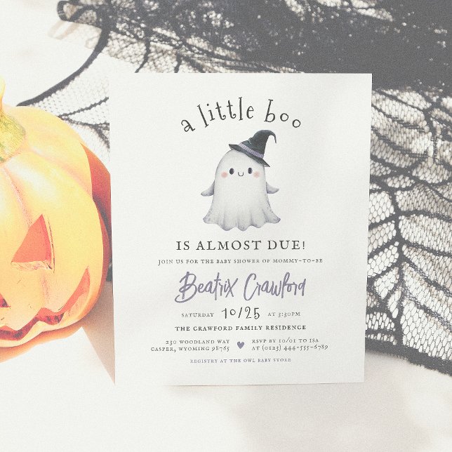 Budget Little Boo Halloween Girl Baby Shower (Skapare uppladdad)