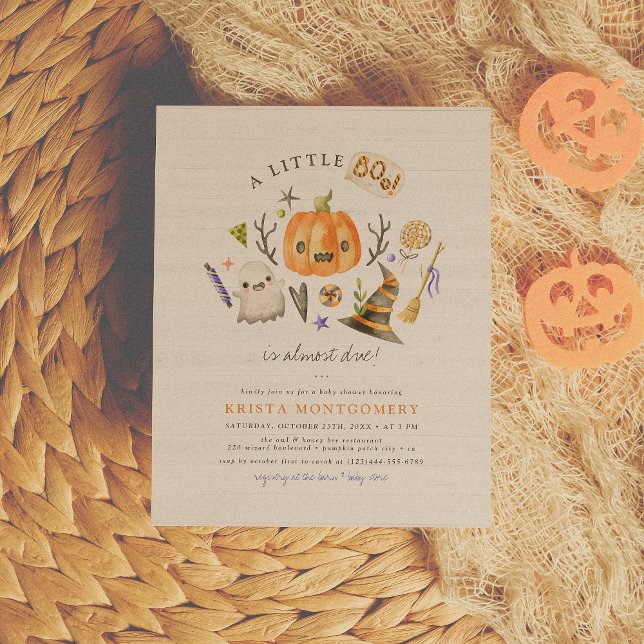 Budget Little Boo Halloween Pumpkin Baby Shower (Skapare uppladdad)