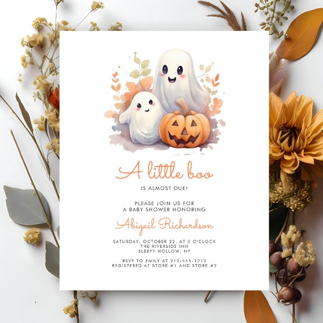 Budget Little Boo Spöken Pumpkin Fall Baby Shower (Skapare uppladdad)