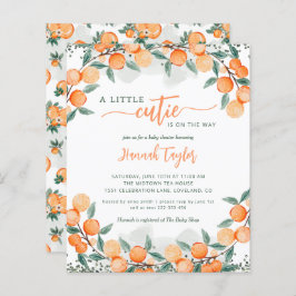 Budget Little Cutie Summer Baby Shower-inbjudan