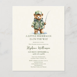 Budget Little Fisherman Fisheries Bear Baby Shower