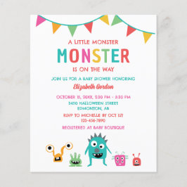 Budget Little Monster Baby Shower Halloween