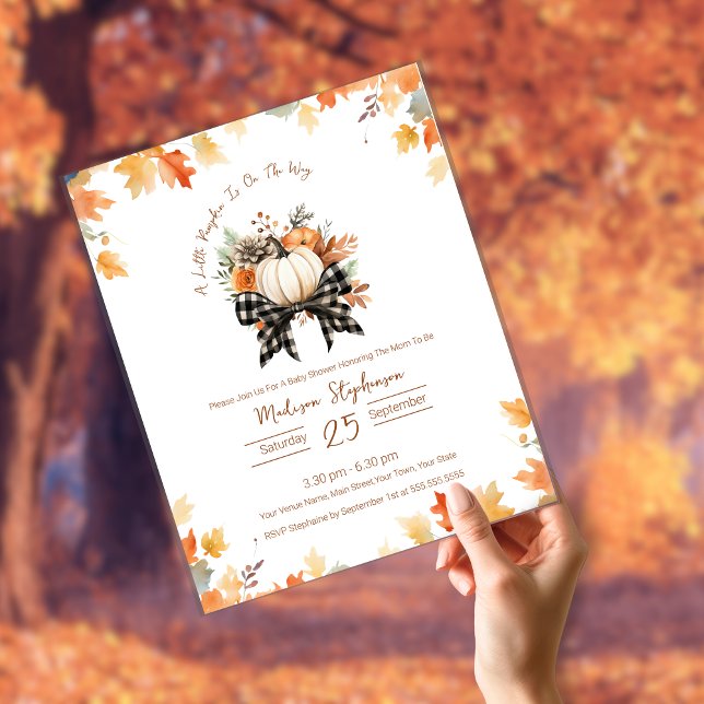 Budget Little Pumpkin Baby Shower Blommigt & Play (Skapare uppladdad)