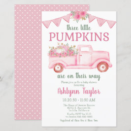 Budget Little Pumpkin Triplet Girl Shower
