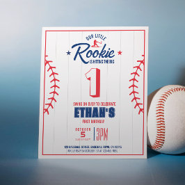 Budget Little Rookie Baseball Birthday-inbjudan