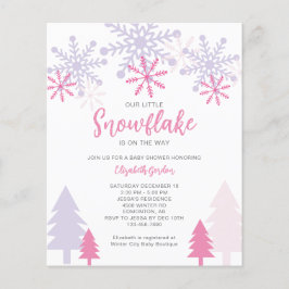 Budget Little Snowflake Baby Shower Winter