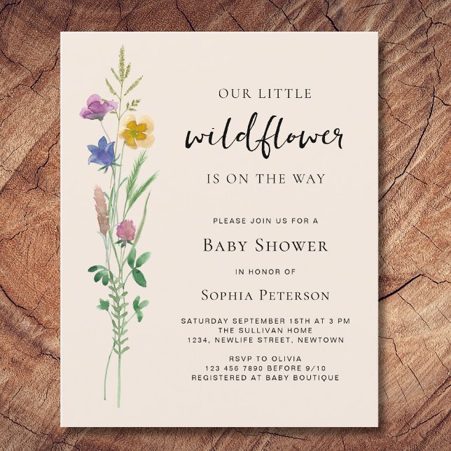 Budget Little Wildblomma Baby Shower (Skapare uppladdad)