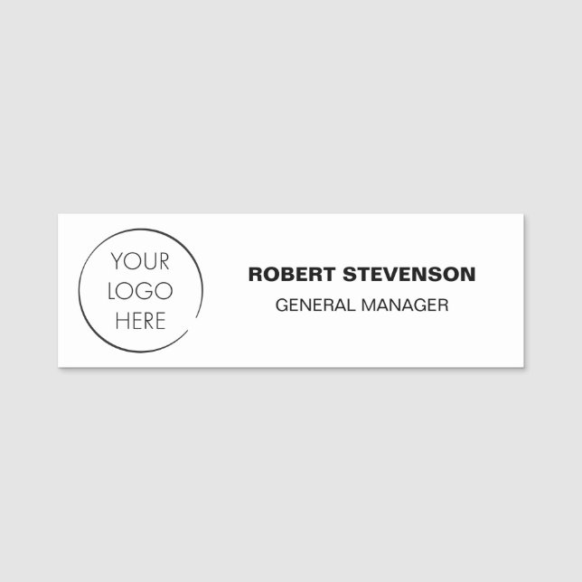 Budget Logo Business Store Identification Badge, Namnbricka (Framsida)