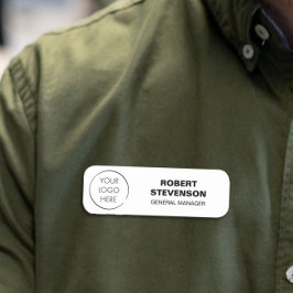 Budget Logo Business Store Identification Badge, Namnbricka