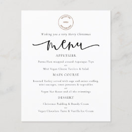 Budget Logotyp Script Corporate jul Party Menu