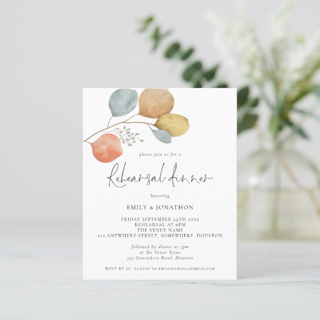 Budget Lövs Bröllop - inbjudan till hemkallande ti (Stående Fram)