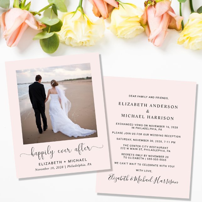 Budget lyckligtvis allt efter Rosans bröllopsmotta (Skapare uppladdad)