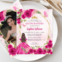 Budget Magenta Rosa Blommig Prinsessa Foto Quince