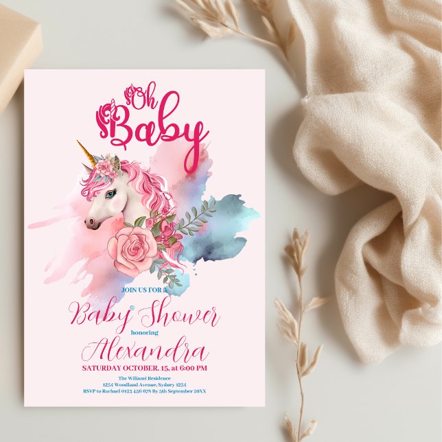 Budget Magic Unicorn Rainbow Baby Shower (Skapare uppladdad)