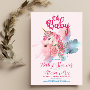 Budget Magic Unicorn Rainbow Baby Shower Reklamblad