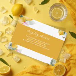 Budget Main Squeeze Lemon Wreath Bridal Shower Enc Tilläggskort