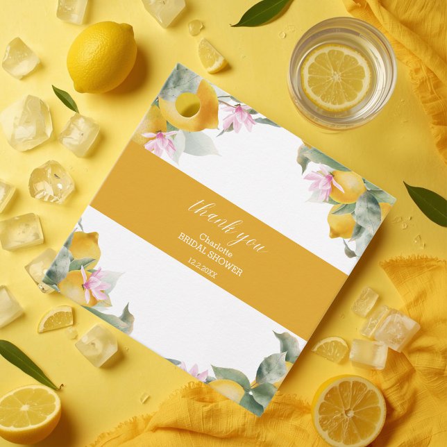 Budget Main Squeeze Lemon Wreath Bridal Shower Gåvor Etiketter (Skapare uppladdad)