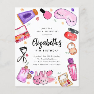 Budget Makeup Girls Slumber Sleepover Spa Birthday