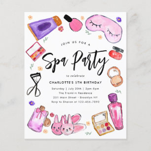 Budget Makeup Pajama Girls Slumber Spa Birthday