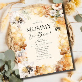 Budget Mamma Att Vara Blommig Baby Shower Inbjudan