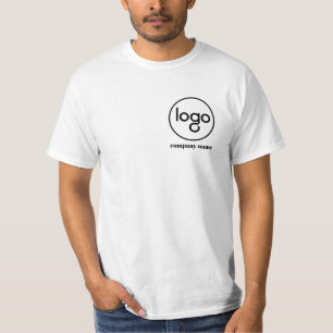 budget män vita t shirt