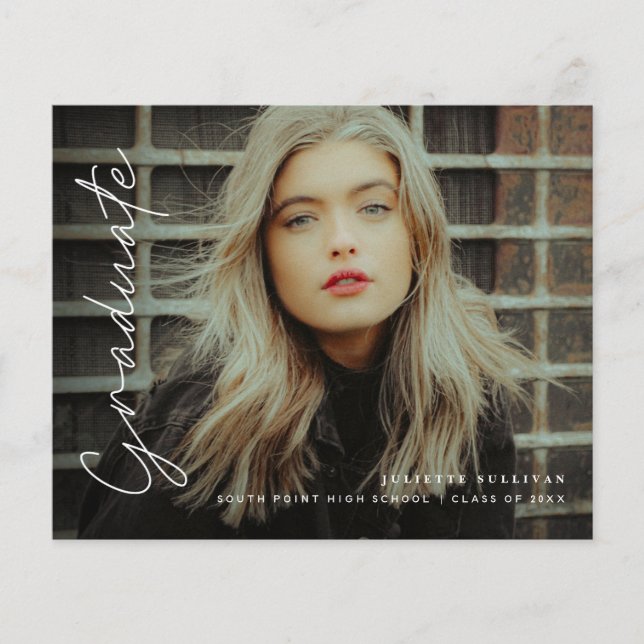 Budget manus 4 Foto Examen Fest Inbjudningar (Framsida)