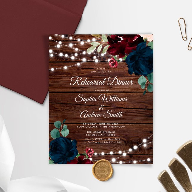 Budget Marsala & Navy Rehearsal Dinner Investigati (Skapare uppladdad)