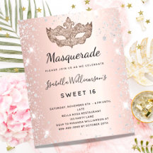Budget Masquerad ro guld silver Sweet 16