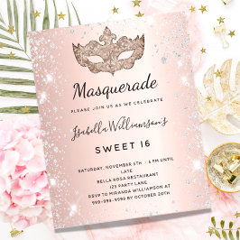 Budget Masquerad ro guld silver Sweet 16