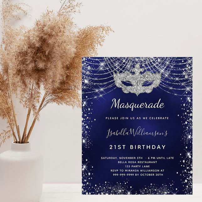 Budget Masqueraflottan blue silver födelsedag (Skapare uppladdad)