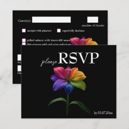 🌈 Budget med meny RSVP Technicolor Love