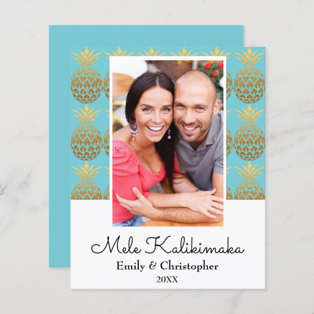 Budget Mele Kalikimaka julfotoport (Fram/baksida)