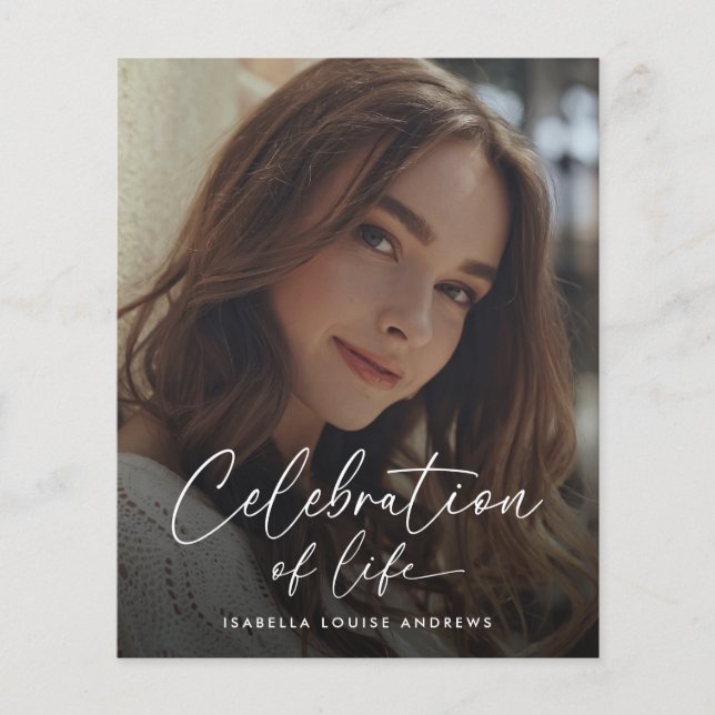 Budget Memorial Foto Modern Firande i Life Flygblad (Framsidan)