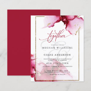 Budget, men vacker Abstrakt, vivid Crimsons Rosa