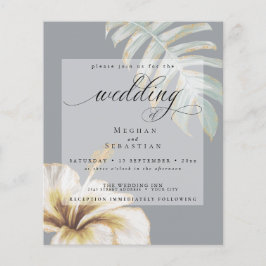 Budget men vacker Bröllop Guld Gult Hibiscus