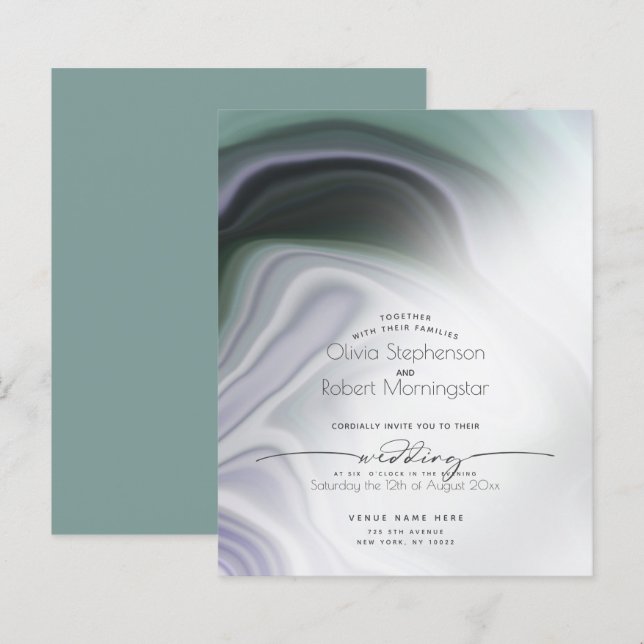 Budget men vacker Dusty Jade Lilac Agate (Fram/baksida)