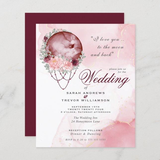 Budget Men Vacker Rustik Fullmåne Mandala (Fram/baksida)