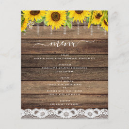 Budget Menu Rustic Solrosbonden Rustic