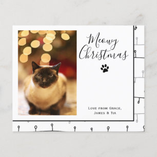 BUDGET Meowy jul Julkort för huskatter