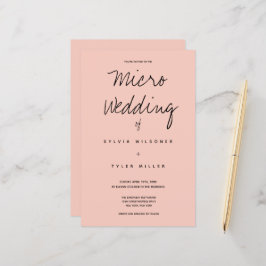 Budget Micro Bröllop Rosa Black Typography